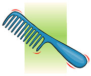 comb dream image, a hairdresser's dream.